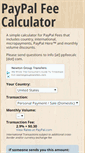 Mobile Screenshot of ppfeecalc.com